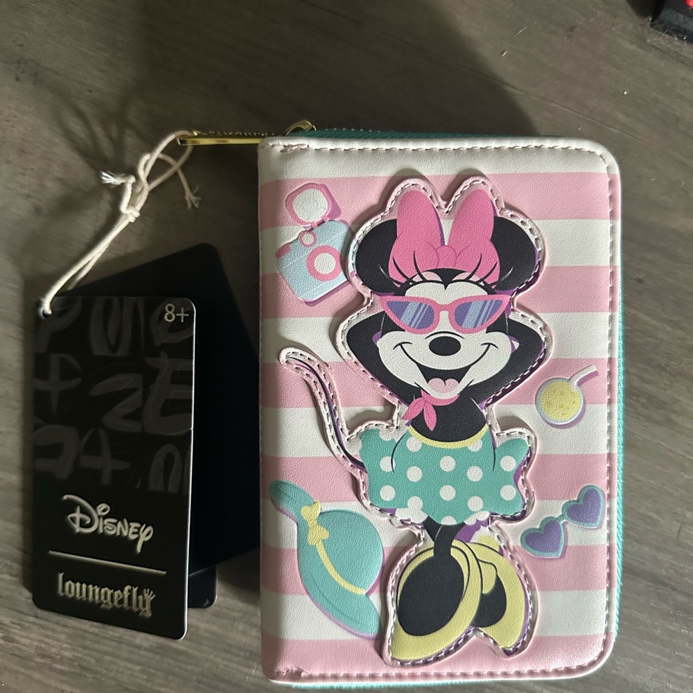 Loungefly Minnie Mouse Pink and White Wallet